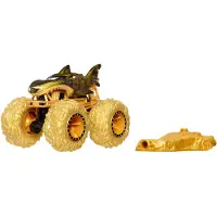 Hot Wheels Monster Trucks JJB12, camion monstre, adapté aux enfants à partir de 3 ans, fabriqué en plastique et en métal, couleur or