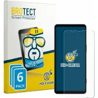 BROTECT Protection Clair (6 pcs, Sony Xperia 1 VII), Téléphone portable : film de protection, Transparent