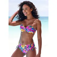 LASCANA Hauts de bikini bleu clair / jaune / vert foncé / rose