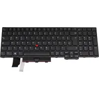 Lenovo Transimage - Clavier de rechange pour ordinateur portable - rétroéclairé - allemand - noir - pour ThinkPad L15 Gen 1 20U7, 20U8 (5N20W68264)
