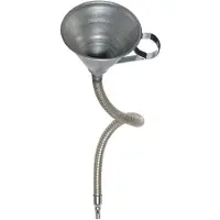 Bikeservice Flexible Spout Funnel Argenté