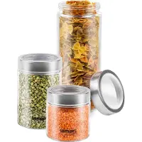 Lamart LT6010 Pot rond en verre CAN, 3 pièces