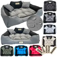 AIO Factory Grand lit pour chien et chat Gris foncé - Kingdog Taille L 100 x 75 cm