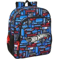 Hot Wheels Sac à dos Hot Wheels, 15 litres, 32x43x14 cm, couleur bleue, pour enfants, taille unique