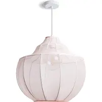 LEDKIA Suspension Métal Et Tissu Ayla Rose Pastel