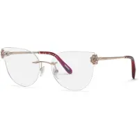 Chopard Lunettes de Vue VCHL61S 56/16/140 Oro rosso lucido totale Metallo WOMAN VCHL61S
