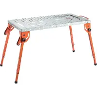 Vevor Table de soudage 44" x 21" 500 lb Établi pliable avec hauteur réglable à 4 niveaux