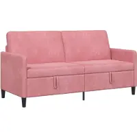vidaXL Sofa avec rangement Rose 172 x 78 x 87 cm Polyester