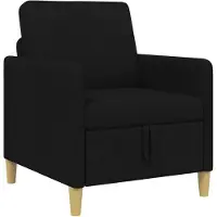 vidaXL Sofa avec rangement Noir 72 x 78 x 87 cm Polyester