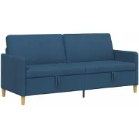 vidaXL Sofa avec rangement Bleu 192 x 78 x 87 cm Polyester