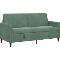 vidaXL Sofa avec rangement Vert Mer 172 x 78 x 87 cm Polyester