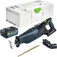Festool RSC 18 EB-Basic Scie sabre sans fil 18 V Brushless + 1x batterie 8,0 Ah + chargeur rapide + Systainer