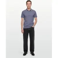Hackett pour homme. HM5600147 Polo Heritage Ess bleu (L), Casuel, Coton, Manche courte