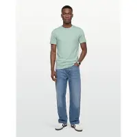 BOSS pour homme. 50481923 T-shirt en maille avec logo turquoise (S), Casuel, Vert, Coton, Manche courte