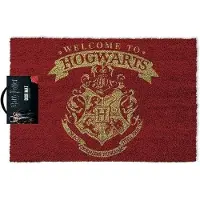 Harry Potter Welcome To Hogwarts Harry Potter Doormat Rouge