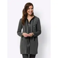 HEINE Veste de survêtement graphite / noir