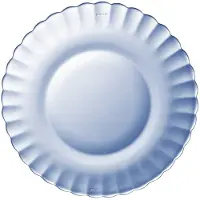 Duralex Lot De 6-Assiette À Dessert Ondulée En Verre 20,5cm Teinté Bleu Marine