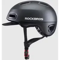 RockBros Casque de vélo avec visière amovible – Casque EPS pour vélos de ville, vélos de tous les jours et VTT (pour femmes et hommes), modèle Titan