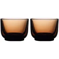 Fellow 2er-Set Pirch Espresso-Gläser, 100 ml, Bernstein, Verres, Marron