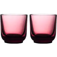 Fellow 2er-Set Pirch Cappuccino-Gläser, 190 ml, Rot, Verres, Rouge