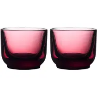 Fellow 2er-Set Pirch Espresso-Gläser, 100 ml, Rot, Verres, Rouge