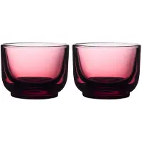 Fellow 2er-Set Pirch Cortado-Gläser, 120 ml, Rot, Verres, Rouge