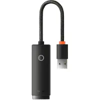 Baseus Lite Series Adaptateur réseau Usb vers Rj45, 100Mbps (Noir)