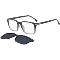 HUGO BOSS Lunettes de Vue BOSS 1847/G/C 55/16/145 Black shaded grey Polyamide frames MAN BOSS 1847/G/C