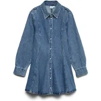 Vero Moda Jessie Long Sleeve Short Dress Bleu S Femme