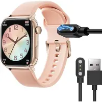 KALANKA -Magnétique Chargeur Compatible avec Ice Smart 2.0 1.96" Smart Watch,Magnétique Chargeur Montre Connectée USB Compatible avec Ice Smart 2.0 1.96" Smart Watch. (Noir)