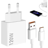 KALANKA -Chargeur pour Xiaomi 120w avec Câble USB-C 2M 6A, Blanc Bloc Chargeur Telephone pour XiaoMi 14 13 12 12t 12s Pro Lite Redmi Note K60 K50 12 11 Pro Plus, Peut être Utilisé pour d'autres Marque