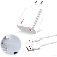 KALANKA -Chargeur Rapide 90W, Chargeurs Secteur pour Téléphones Portables, Câble USB-a vers USB-c de 1 m, Compatible avec Xiaomi, Convient à la Plupart des Téléphones avec Port USB-c