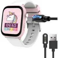 KALANKA -Magnétique Chargeur Compatible avec ICE-Watch Ice Smart Junior 3.0 FM 1,75 Pouces,Magnétique Chargeur Montre Connectée USB 3,3ft Compatible avec Ice Smart Junior 3.0 FM (Noir)