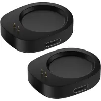 KALANKA -2Packs Chargeur de Montre de Type C, Magnétique Chargeur de Montre Compatible avec AMAZFIT T-Rex 3/Balance Type C Socle de Câble de Chargement Convertisseur avec Protection Surtension et Suri