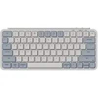 Keychron B1 Pro Clavier sans fil ultra-plat avec adaptation ZMK, QWERTY US ANSI, 3 modes Bluetooth/2,4 GHz/câble, bleu rétro