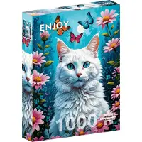 Enjoy Puzzle Puzzle 1000 pièces Enjoy – Chat Blanc