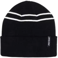 Santa Cruz Double Stripe Beanie Noir