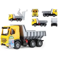 Lena Camion à benne basculante Mercedes Giga Trucks en plastique, 65 cm