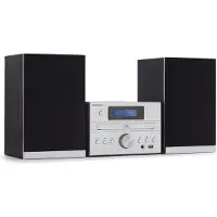 Thomson MIC122BT ensemble audio pour la maison Système micro audio domestique 50 W Noir, Argent