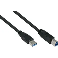 Kabelmeister USB3.0 Kabel A-A UL schwarz 1m