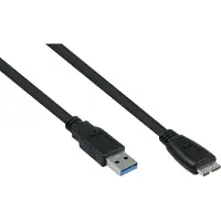 Kabelmeister Câble USB3.0 A-Micro B UL noir 0,5m