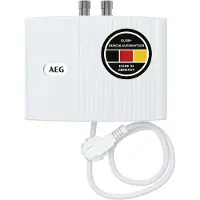 AEG - Aeg 189554 Mth 350 Petit Chauffe-eau Instantané Circuit Ouvert à écoulement Libre 3,5 Kw 230 V Blanc