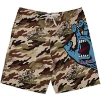 Santa Cruz Screaming Hand Swimming Shorts Beige 36 Homme