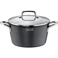 Pintinox Casserole Pinti ST1 avec couvercle, aluminium, diamètre 28 cm, compatible avec les cuisinières à induction, revêtement antiadhésif