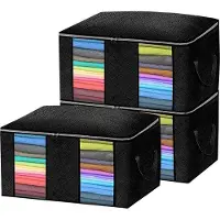 Famanu Porte-vêtements, rangement, pour vêtements, linge de lit, couettes, taies d'oreiller