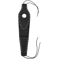 Gistuch Cache-bouchon de réservoir de moto avec pochette en cuir PU, compatible avec les modèles XL 883, 1200 et 48, bordure cloutée couleur argent