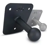 OEM Porte-vélos universel pour barres de toit, kit de fixation inclus ; élégant support mural pour vélos à fixer sur les barres de toit, s'intègre parfaitement dans tout garage ou grenier