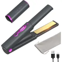 OEM Fer à repasser de type portable avec revêtement en titane et chauffe rapide - portable et rechargeable via USB-C - système anti-brûlure et 3 niveaux de température