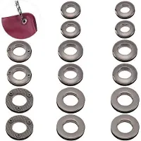 OEM Pochette en cuir avec éléments métalliques, diamètre 105-138-16 mm, illet rond, fermeture rapide, accessoire pour sangle.