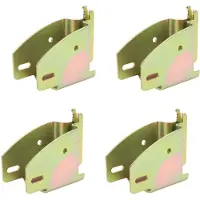 Gistuch 4 embouts pour poutres en bois avec rail en E, supports robustes pour remorques de camion, fourgons, camping-cars et véhicules de transport de marchandises, galvanisés, dorés